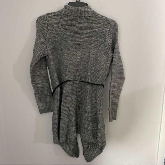 All at Once Women’s Open Front Thick Knit Belted Cardigan Duster Sweater size M - Picture 3 of 3